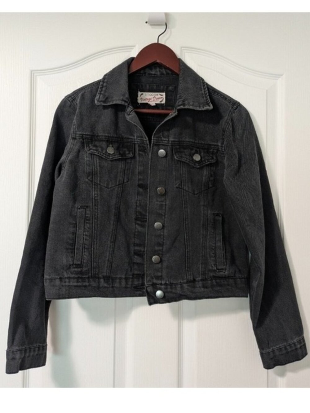 Stoosh Vintage Denim Charcoal Jean Jacket